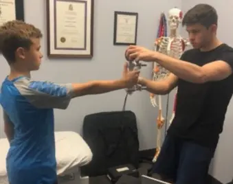 patient testing Sheddon Physio Burlington Aldershot